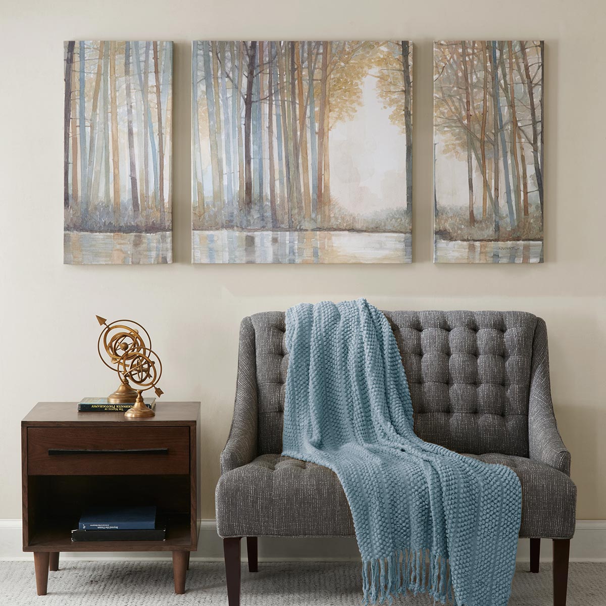 Forest Dawn Canvas Art - 3pcs