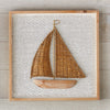 Rattan Boat Framed Wall Art - CLEARANCE
