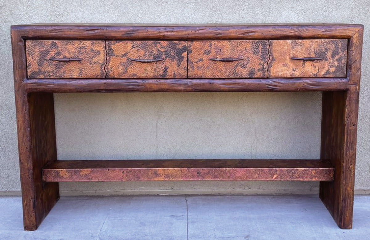 Rifted Copper Credenza