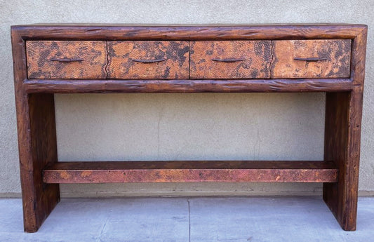 Rifted Copper Credenza