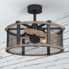Burnished Teak LED Ceiling Fan