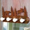 Moose & Bear Vanity Light Fixture (4 Light) - Rust - CLEARANCE