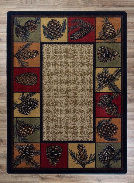 Pinecone Panels Rug - 8 x 11