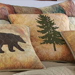 Country Cabin Tree Pillow