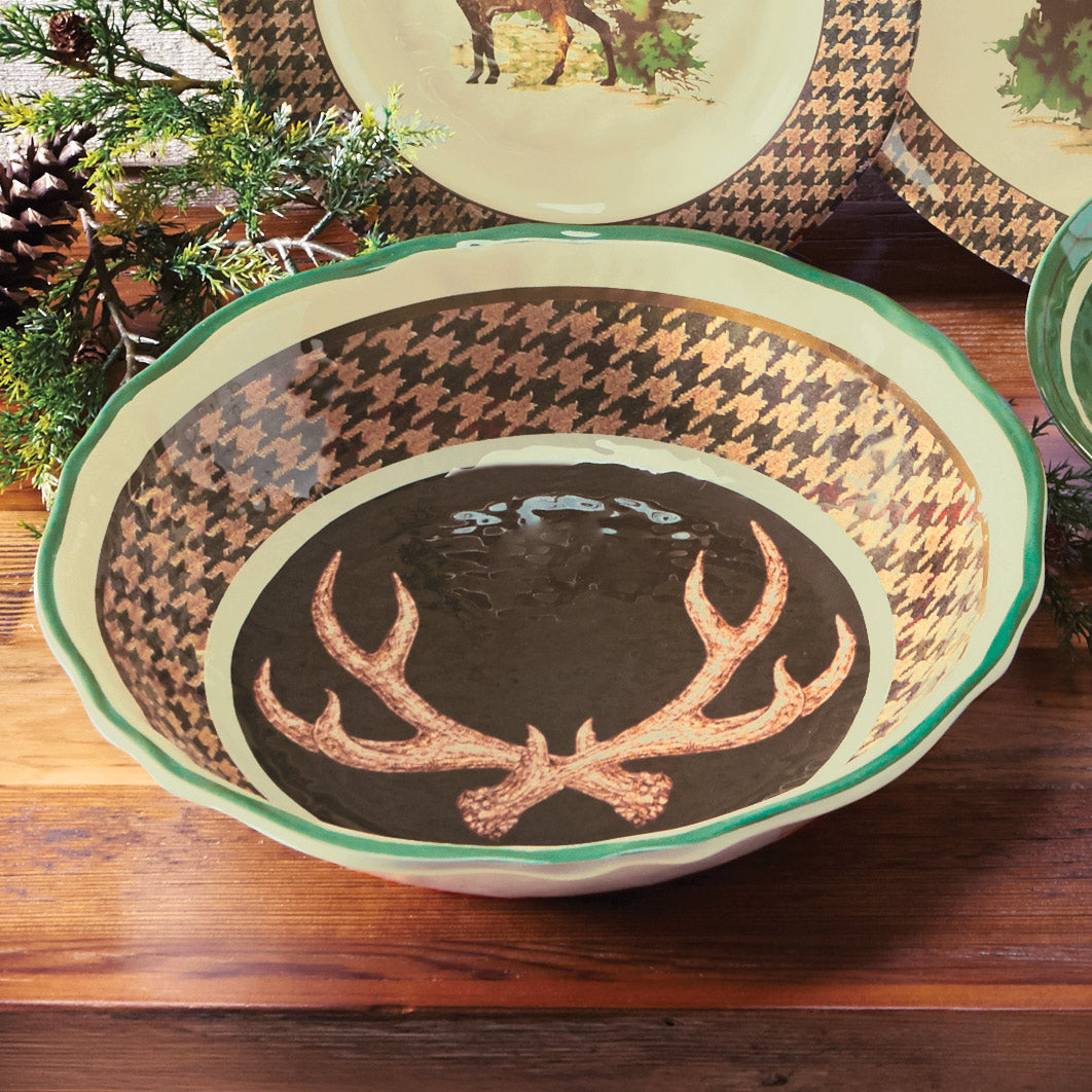 Aspen Heights Wildlife Melamine Serving Bowl
