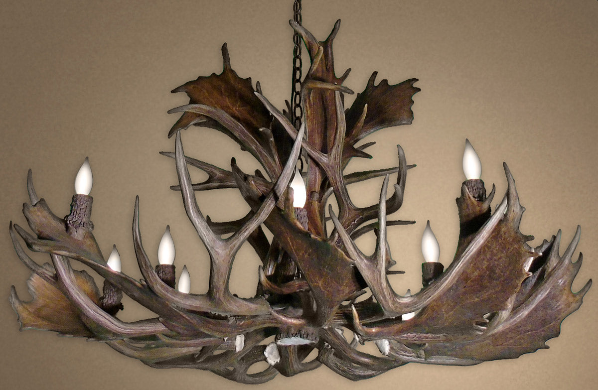 Real Fallow & Mule Deer Chandelier - Large