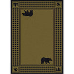 Bear Refuge Sage Rug - 8 x 11