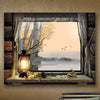 Personalized Morning View Stretched Canvas - Large