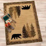 Timberland Trails Bear Rug - 5 x 7