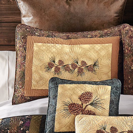 Pinecone Diamond Quilt Sham