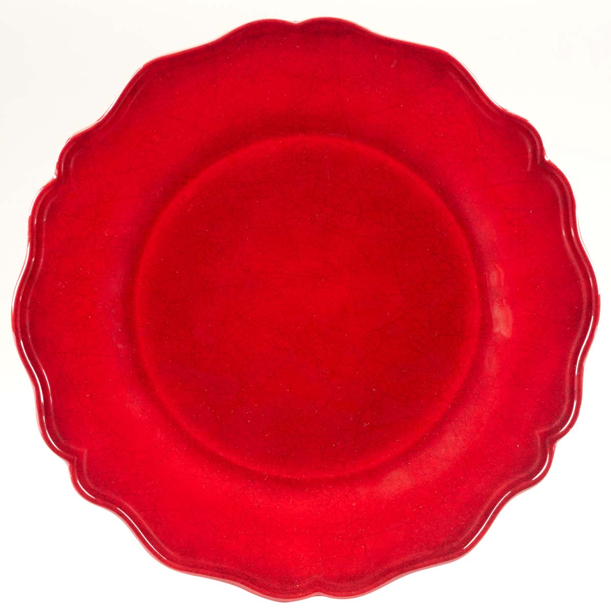 Festive Red Dinner Plates - Set of 4