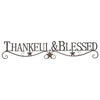 Thankful & Blessed Metal Wall Hanging