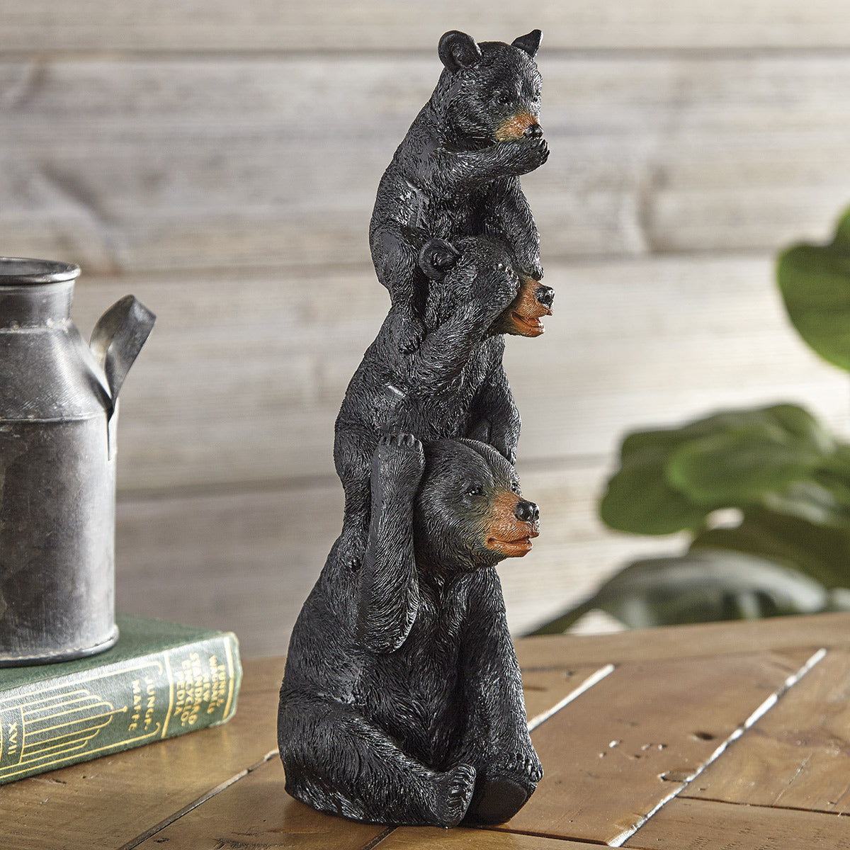 Black Bear Stack Sculpture- SALE