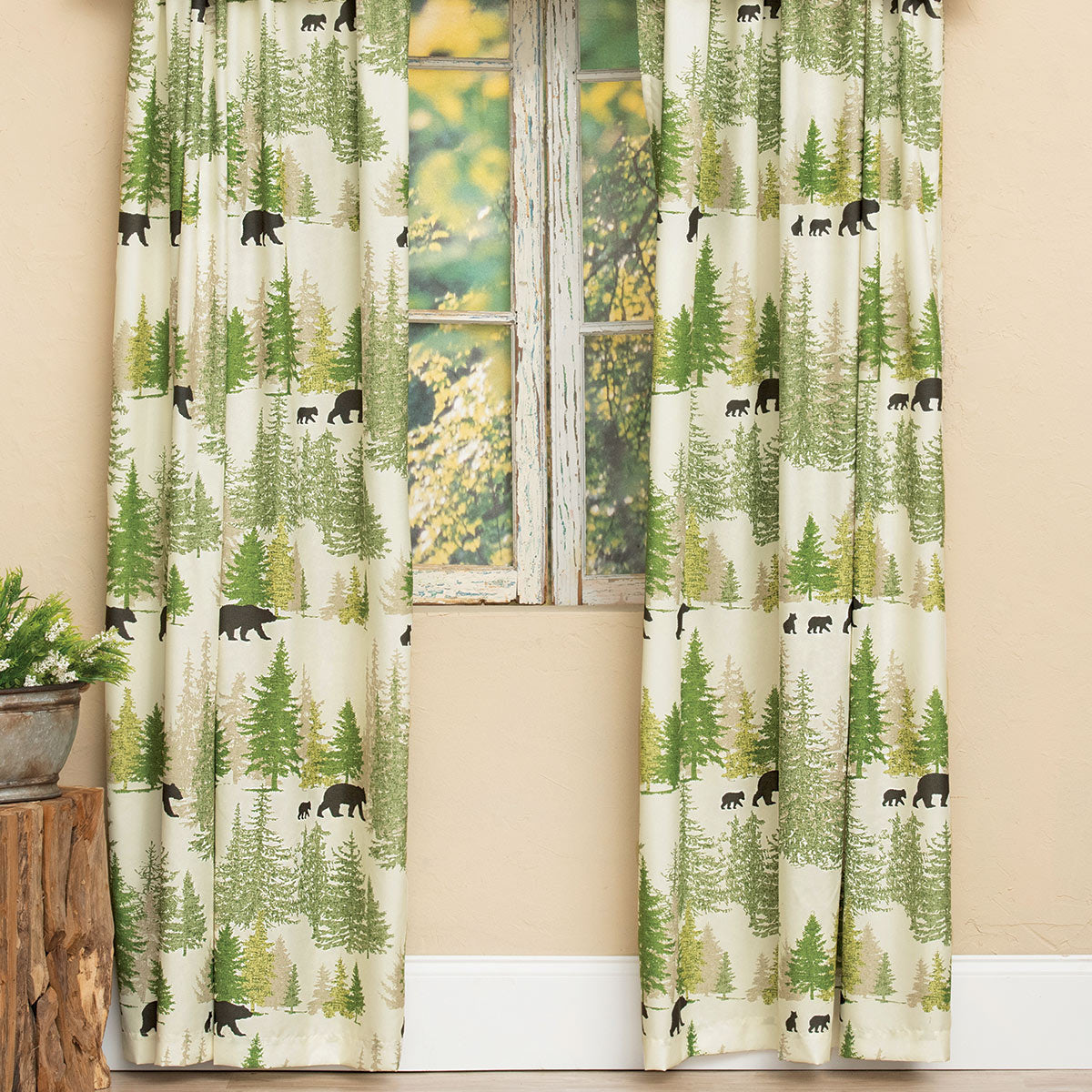 Bear Family Pines Drapes - OUT OF STOCK UNTIL 06/04/2026
