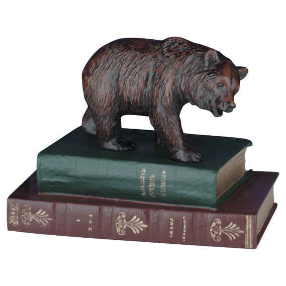 Bear on Two Books Sculpture