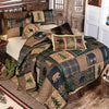 Black Bear & Pines Quilt Bed Set - Queen