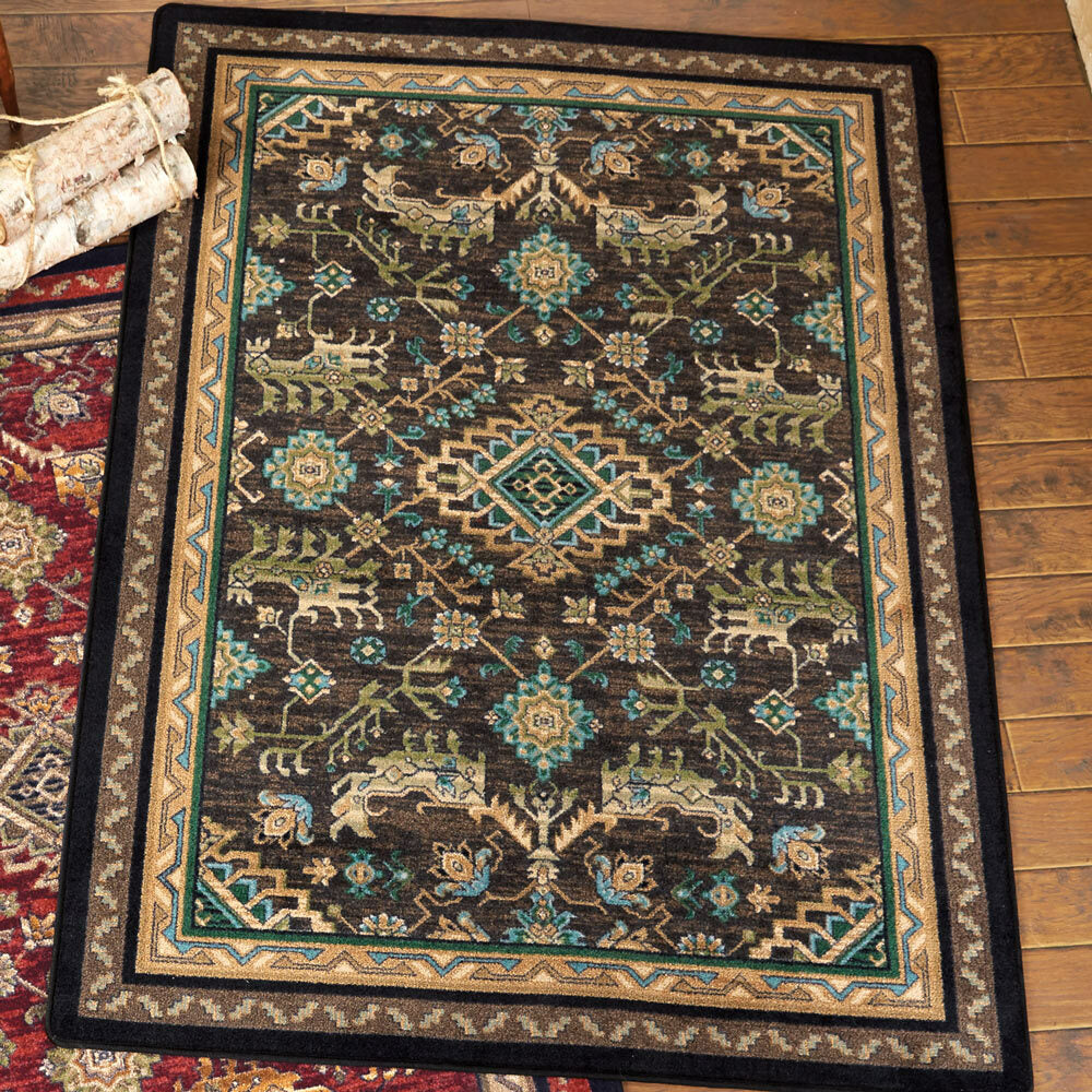 Tribal Echoes Deepwoods Rug - 8 x 11