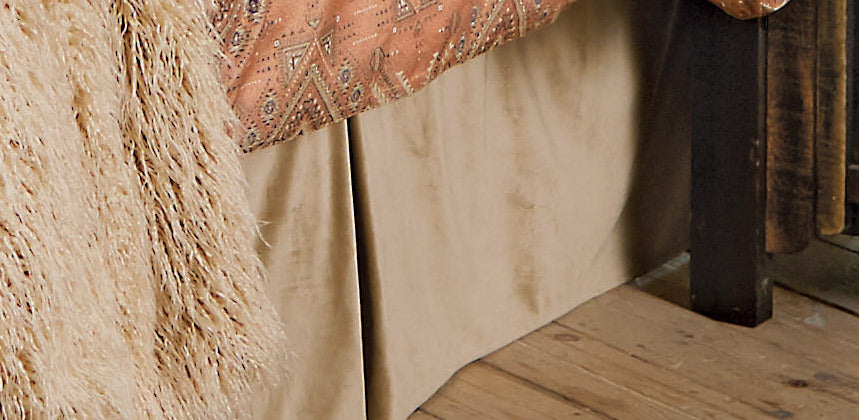 Velvet Sand Bedskirt - Full