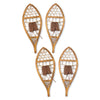 Alpine Snowshoe Ornaments - Set of 4 - OUT OF STOCK UNTIL 07/24/2026