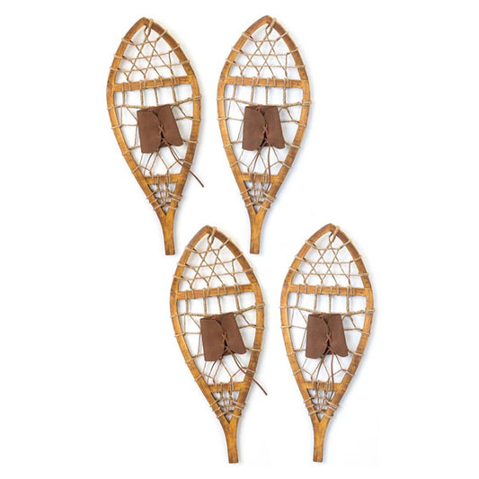 Alpine Snowshoe Ornaments - Set of 4 - OUT OF STOCK UNTIL 07/24/2026
