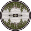 Woodland Horizon Gray Rug - 8 Ft. Round
