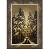 Forest Road in Winter Framed Art