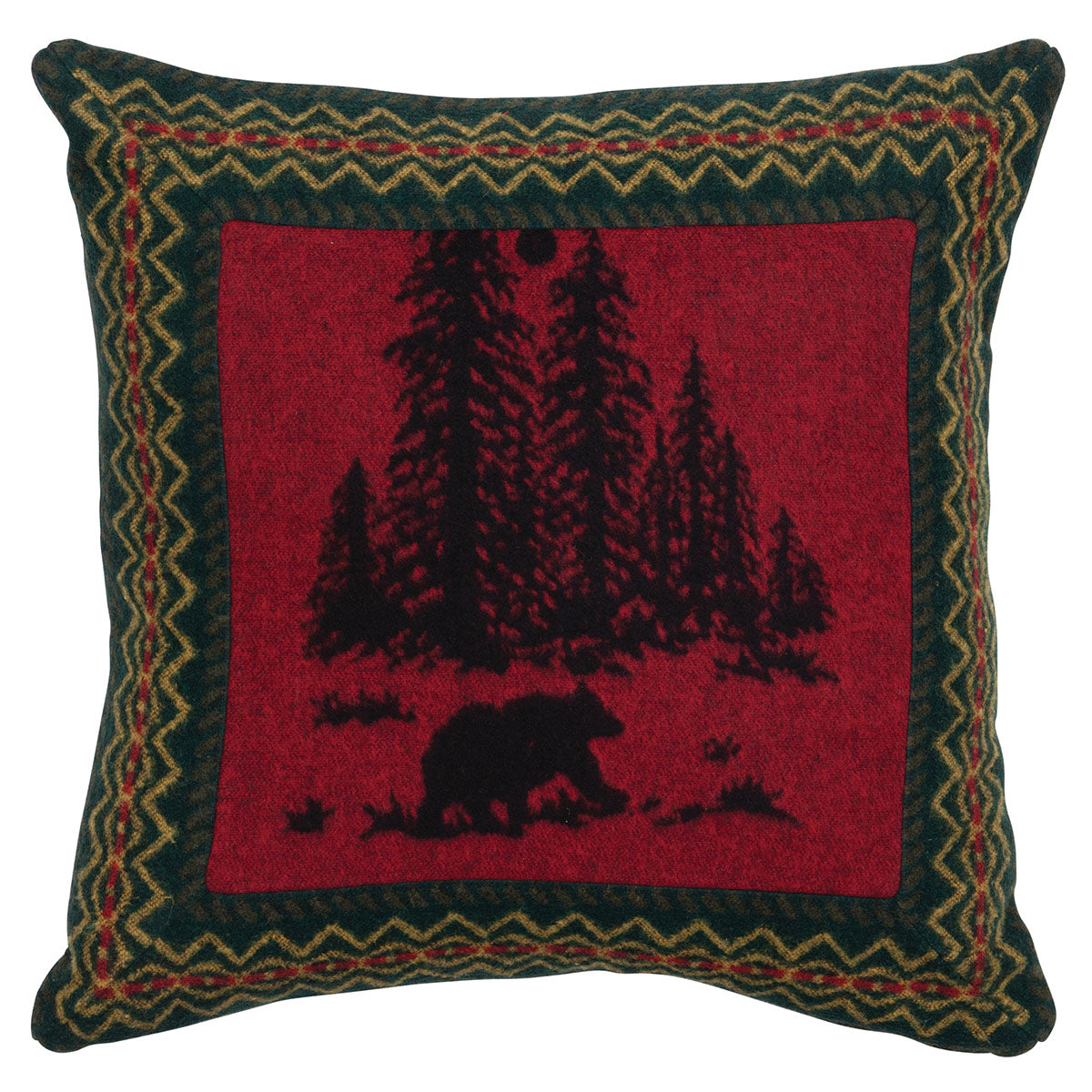 Wooded River Bear 5 Euro Sham