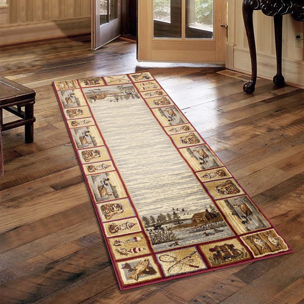 Peaceful Rug Peaceful Cabin Retreat Rug - 3 X 7 | Black Forest Decor
