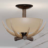 Cast Antler Semi-Flush Ceiling Light - 12 Inch