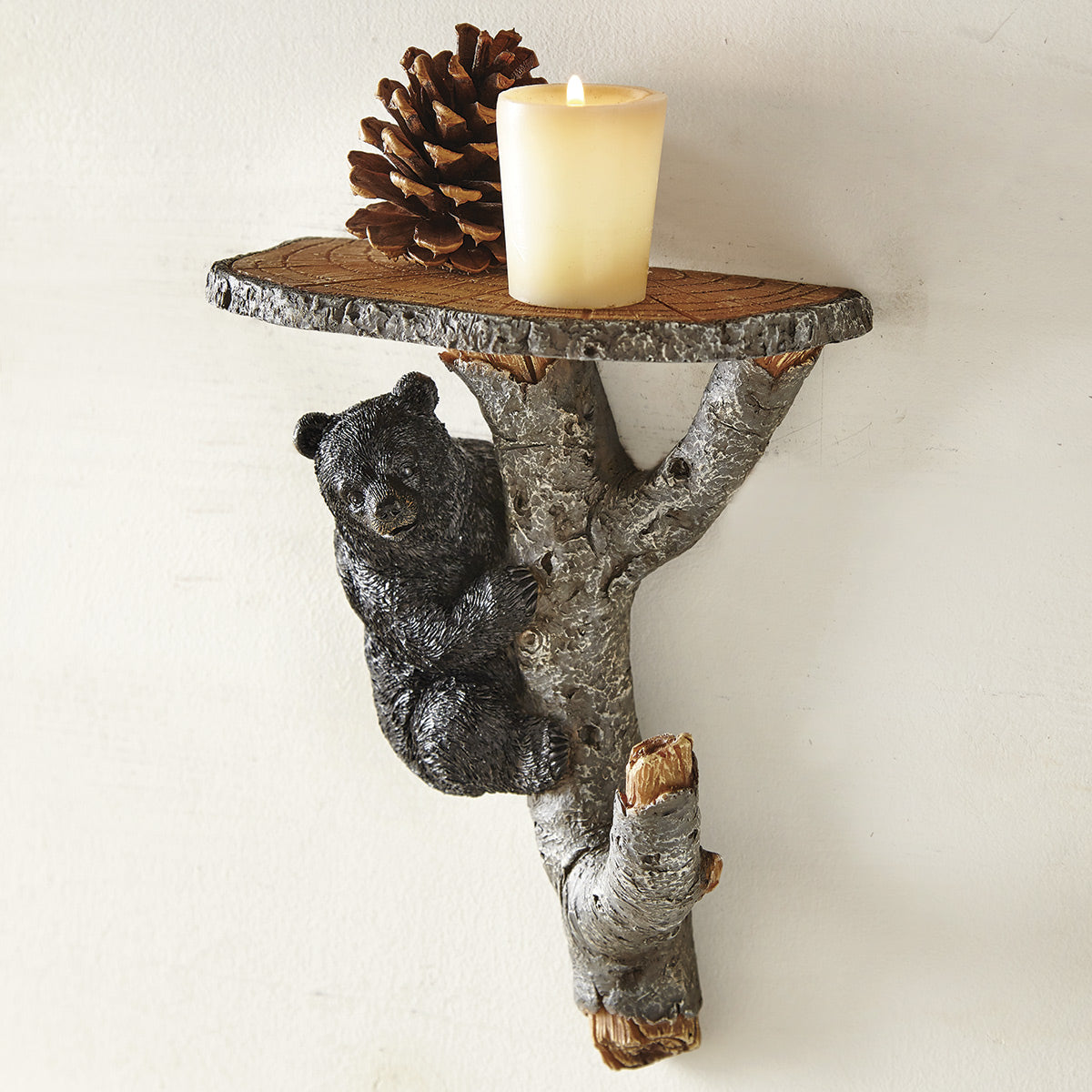 Bear Tree Branch Wall Shelf