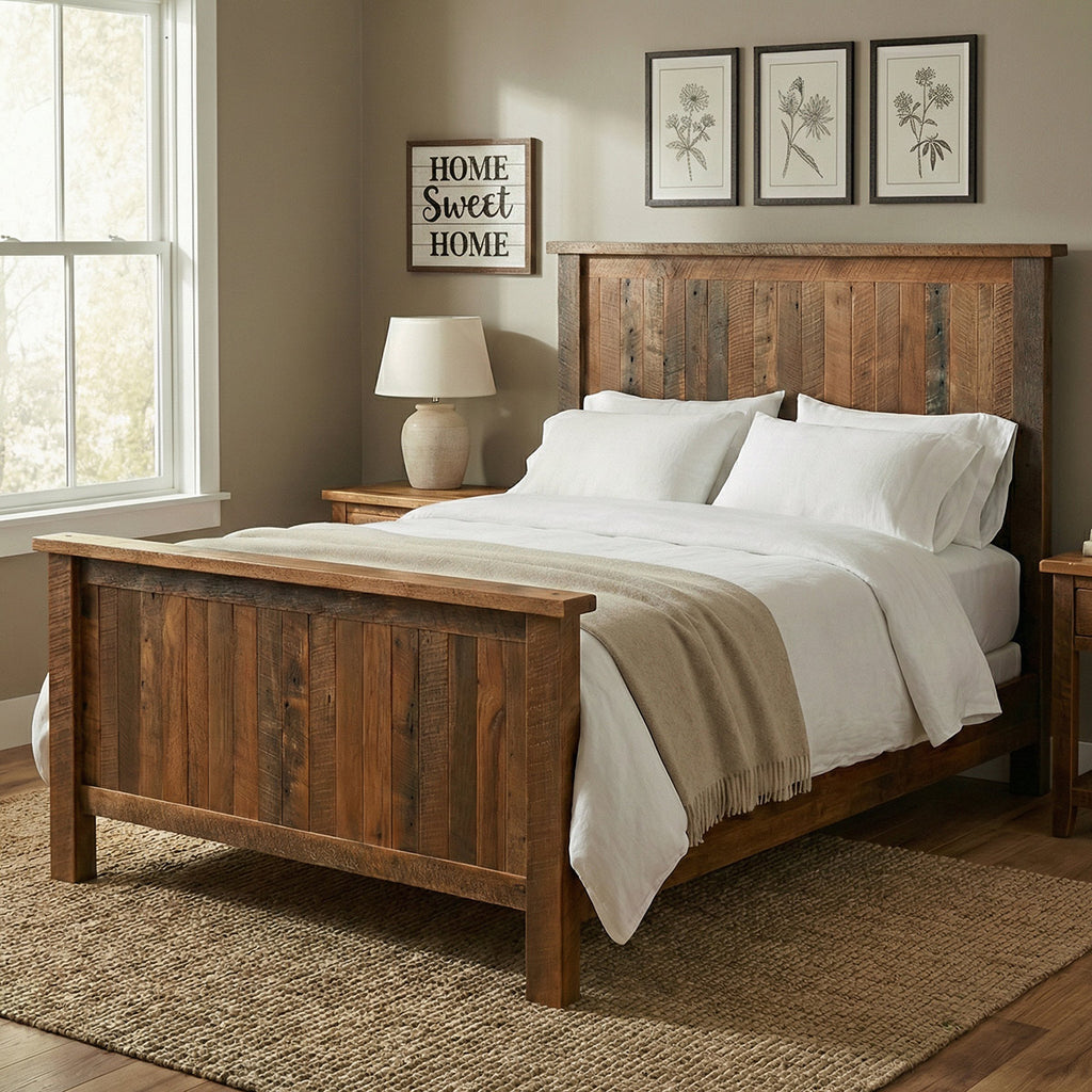 Barnwood Traditional Complete Bed - Twin