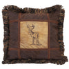 Embroidered Buck Pillow