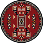 Firestorm Southwestern Rug - 8 Ft. Round