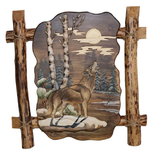 Howling Wolf Forest Wall Art