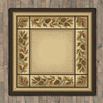 Pine Mansions Rug - 8 Ft. Square