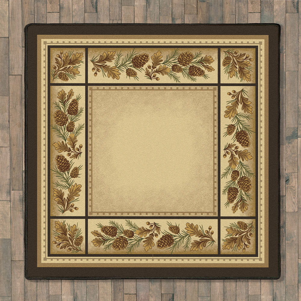 Pine Mansions Rug - 8 Ft. Square