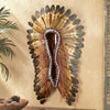Turquoise & Red Headdress Wall Hanging