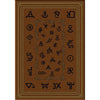 Cowboy Brands Dark Rug - 5 x 8