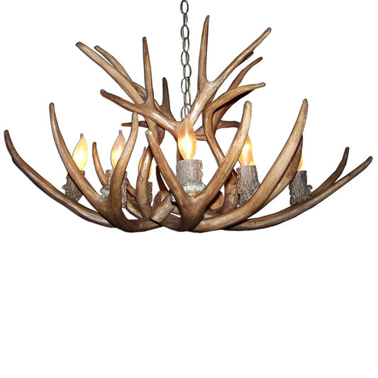 Reproduction Mule Deer Antler Chandelier