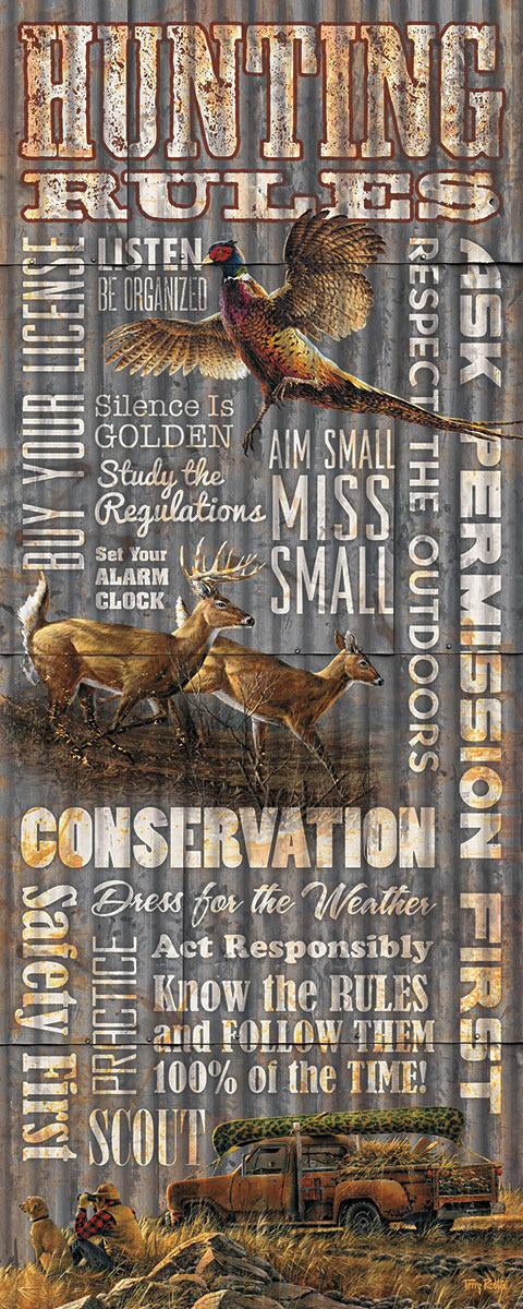 Learn to Hunt Wood Sign