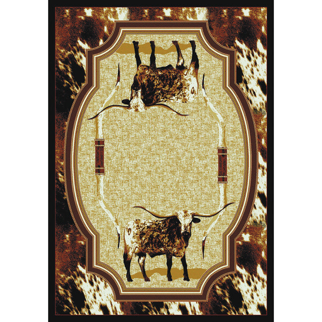 Freckles Longhorn Rug - 4 x 5