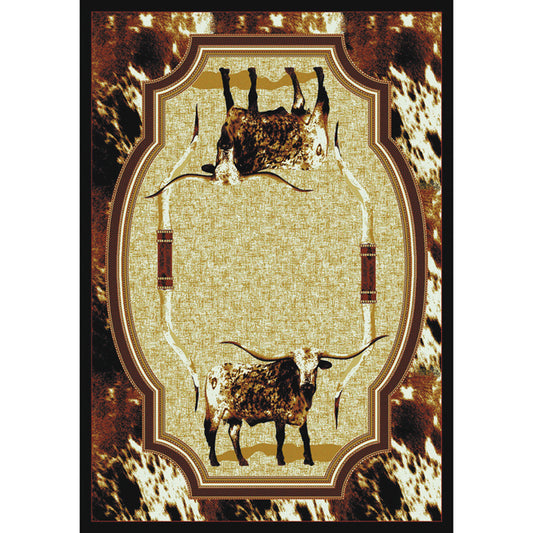 Freckles Longhorn Rug - 4 x 5