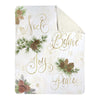 Frosty Pine Fleece Throw