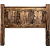 Lima Sawn Headboard with Iron & Provincial Stain - Twin