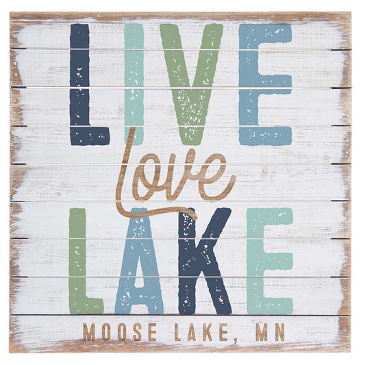 Lake Love Live Personalized Wall Art