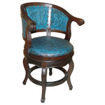 Cardenal Swivel Barstool - Colonial Teal