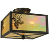 Ridgeland Pine Flush Mount Ceiling Light