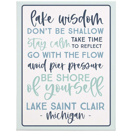 Don't Be Shallow Lake Personalized Wall Art