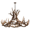 Elk Antler Wagon Wheel Chandelier - 12 Light
