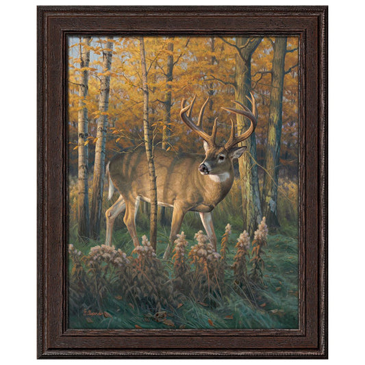 Whitetail Wonderland Framed Canvas Art